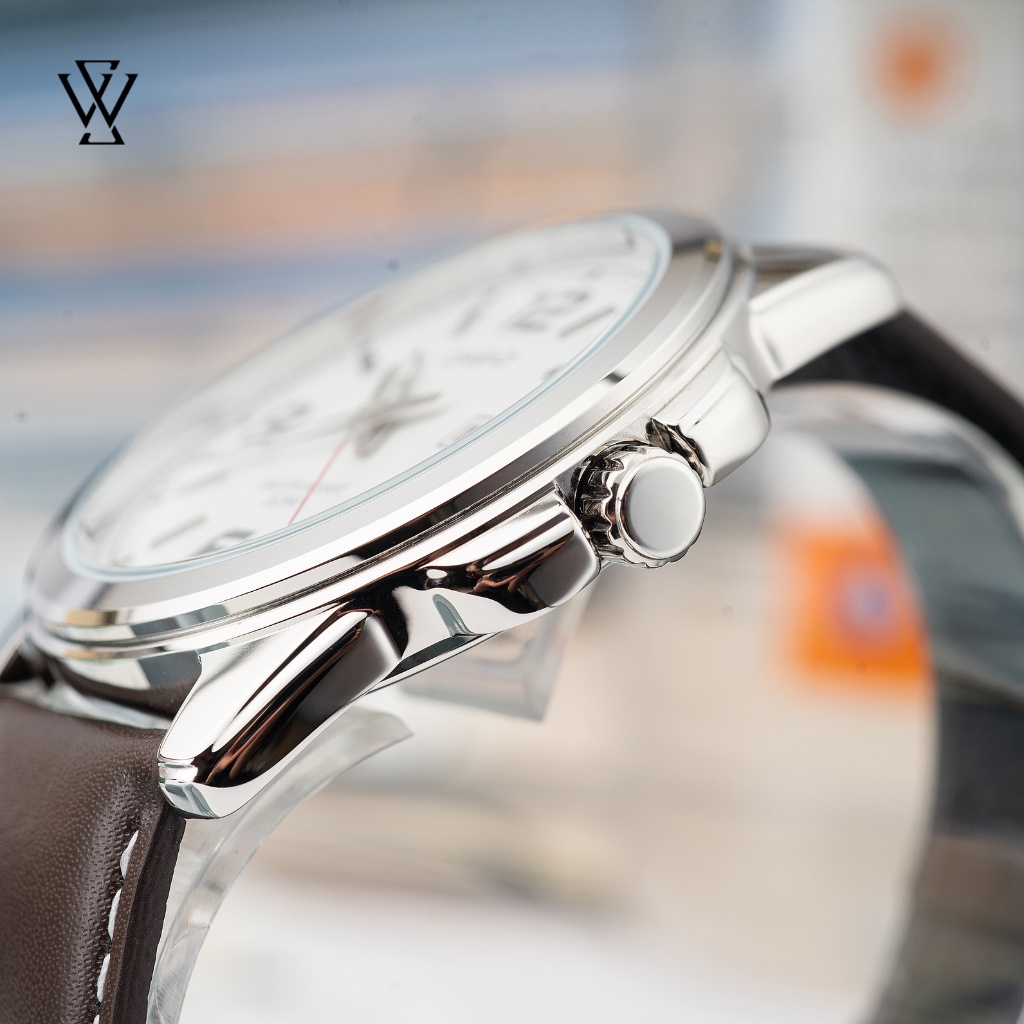 Đồng Hồ Điện Tử, Quartz Nam Casio WATCHSTORE MTP-1314L-7AVDF Thiết Kế Kính Khoáng 45mm, Dây Đeo Da Và Vỏ Thép Không Gỉ