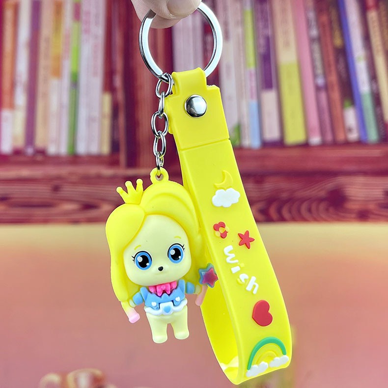 Móc khoá anime hoạt hình cầm kẹo , kem xin xắn