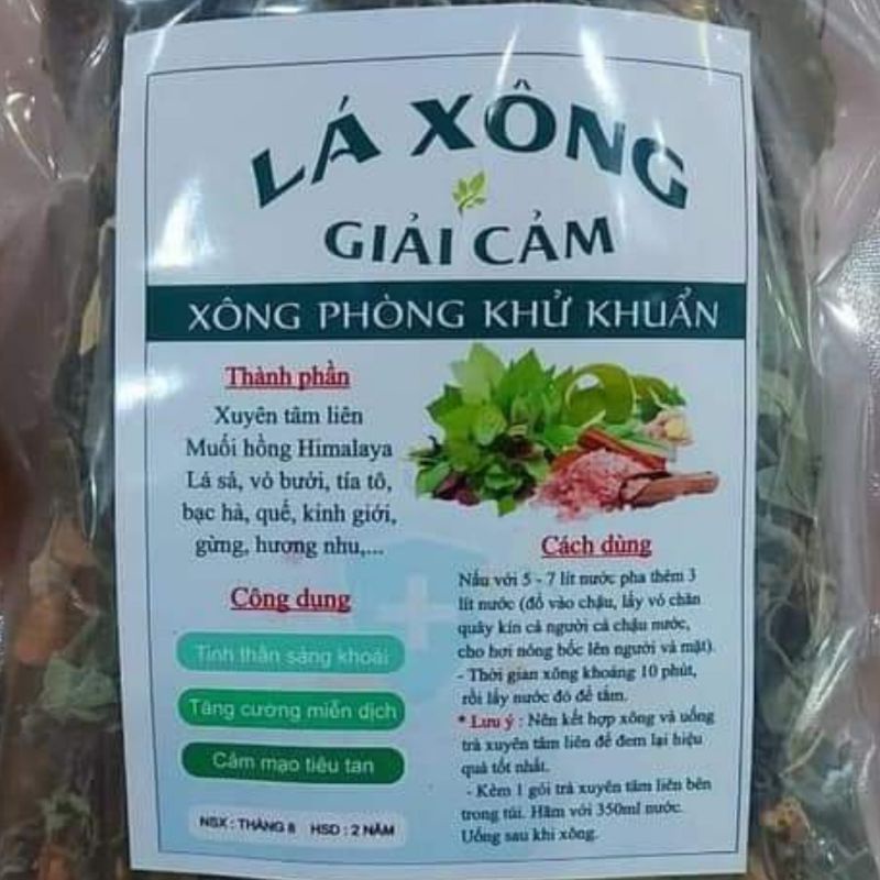 Lá xông giải cảm , ngừa bệnh , 13 vị thảo mộc , tăng sức đề kháng