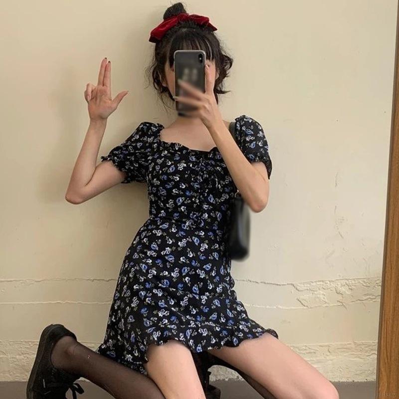 Đầm Hoa Tay Ngắn Thời Trang Dành Cho Nữ | BigBuy360 - bigbuy360.vn