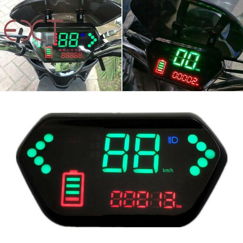 Đồng Hồ Đo Tốc Độ 48V / 60V Màn Hình LCD Kỹ Thuật Số Cho Xe Máy Điện