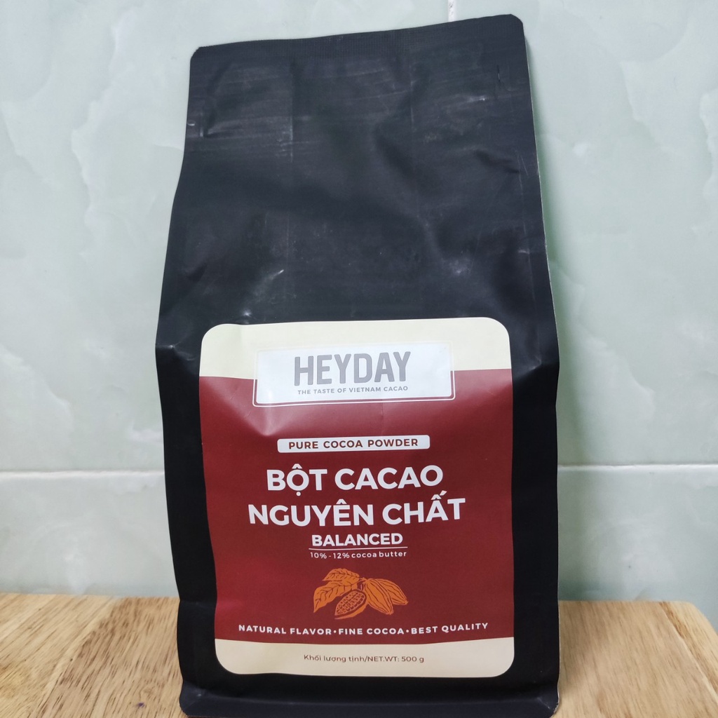 Bột cacao nguyên chất Heyday Balanced 100g/500g - thơm ngon, chất lượng cao