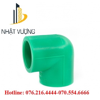 Cút góc nhiệt PPR màu xanh phi 50-110