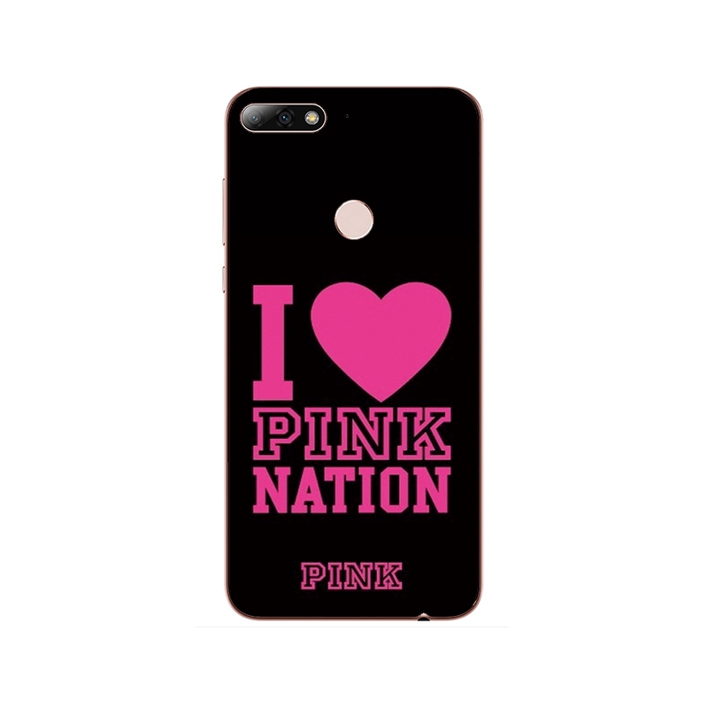 I Love Pink logo Phone Case For ZTE Blade V7 V8 Lite Max Mini V9 V10 Vita silicone Cover