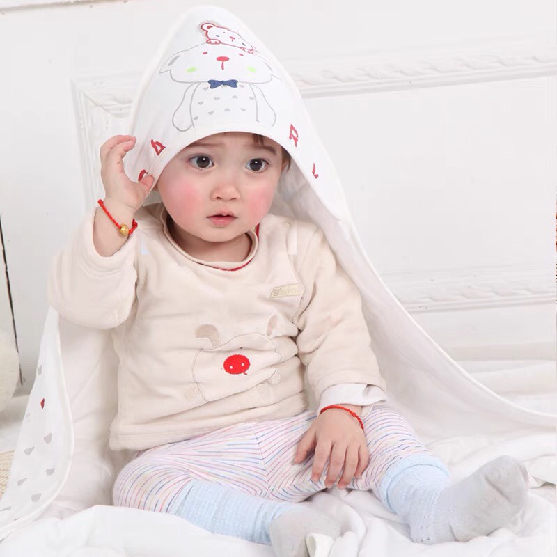 Chăn Ủ Cho Bé Sơ Sinh Cotton Mềm 2 lớp Cao Cấp