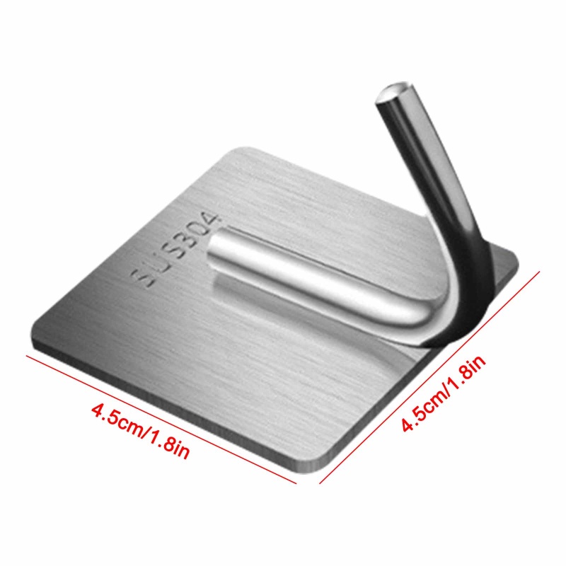 Set 5 Móc Treo Đồ Gắn Tường Bằng Thép Không Gỉ Chất Lượng Cao