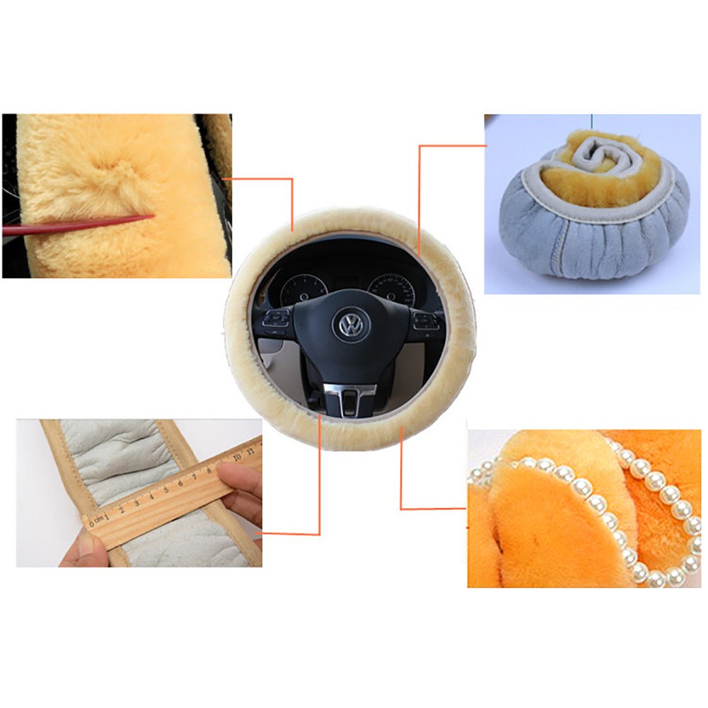 Bộ vỏ bọc vô lăng + cần gạt số + cần gạt phanh chất lượng cao cho xe hơi