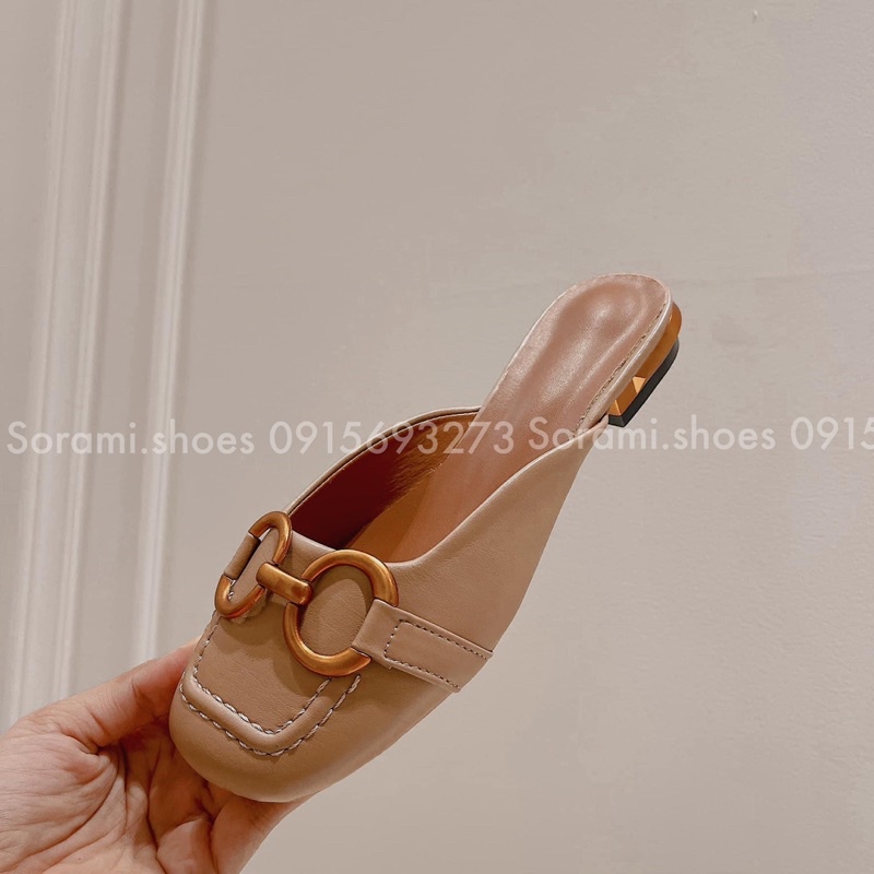 Giày khoá gài 2 kiểu 2cm sục và sandal phong cách trẻ trung dành cho nữ