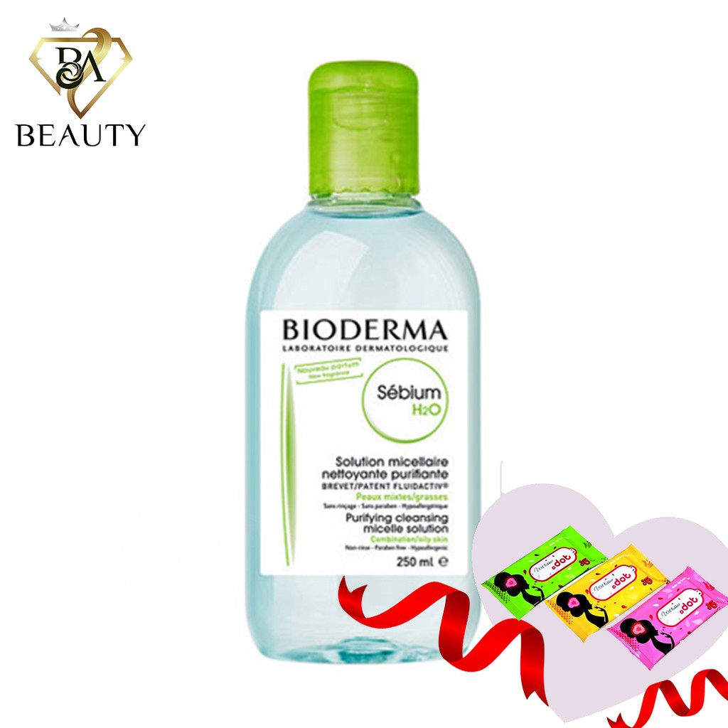 Hàng chính hãng dung dịch làm sạch và tẩy trang công nghệ Micellar Bioderma Sebium H2O - 250ml