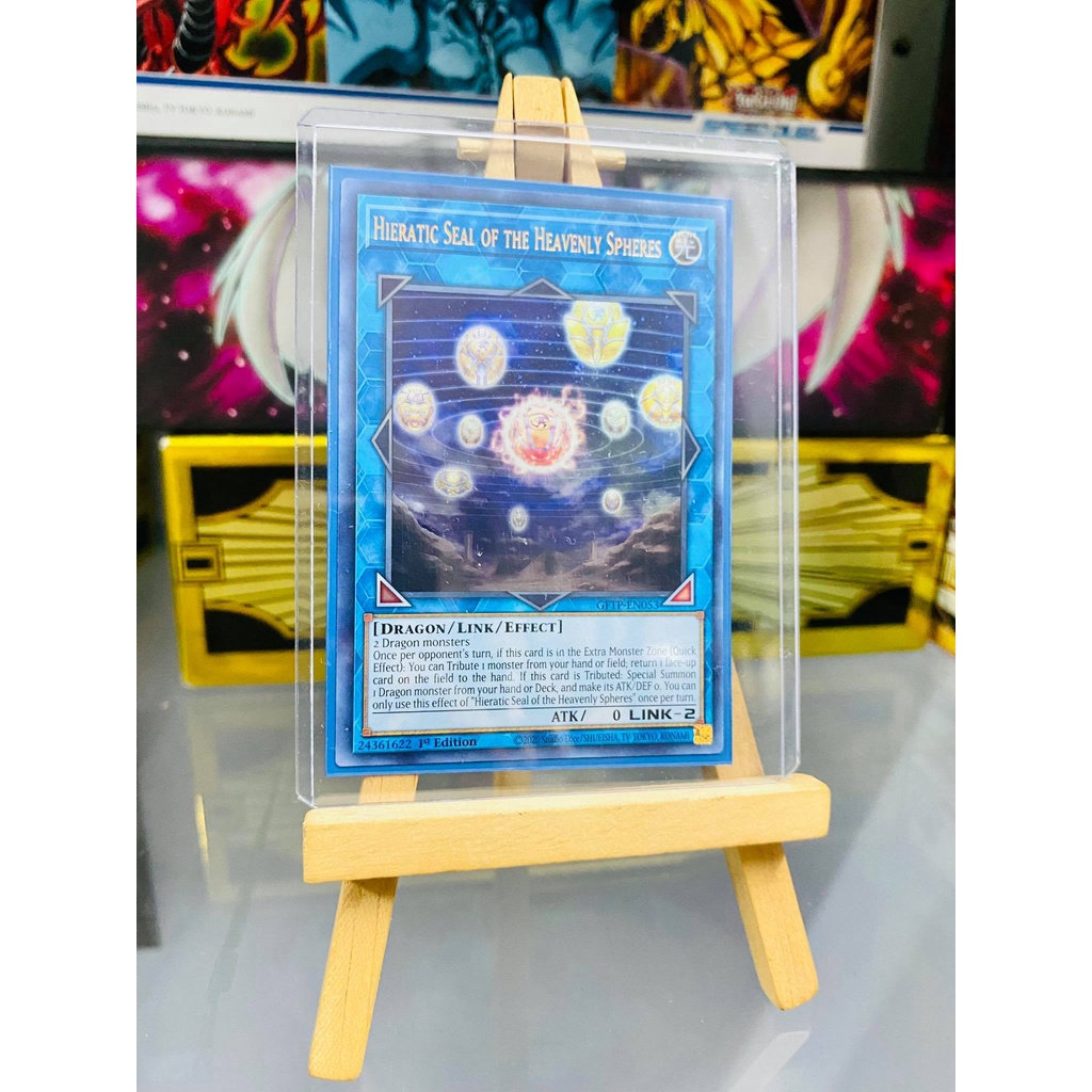 [ Dưa Hấu Yugioh ] Lá bài thẻ bài Hieratic Seal of the Heavenly Spheres - Ultra Rare - Tặng bọc bài nhựa bảo quản