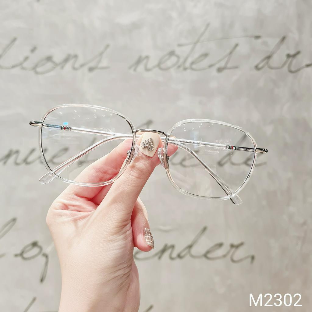 Kính mắt vuông nữ LILYEYEWEAR chất liệu hợp kim gọng nhẹ thiết kế thời trang M2302