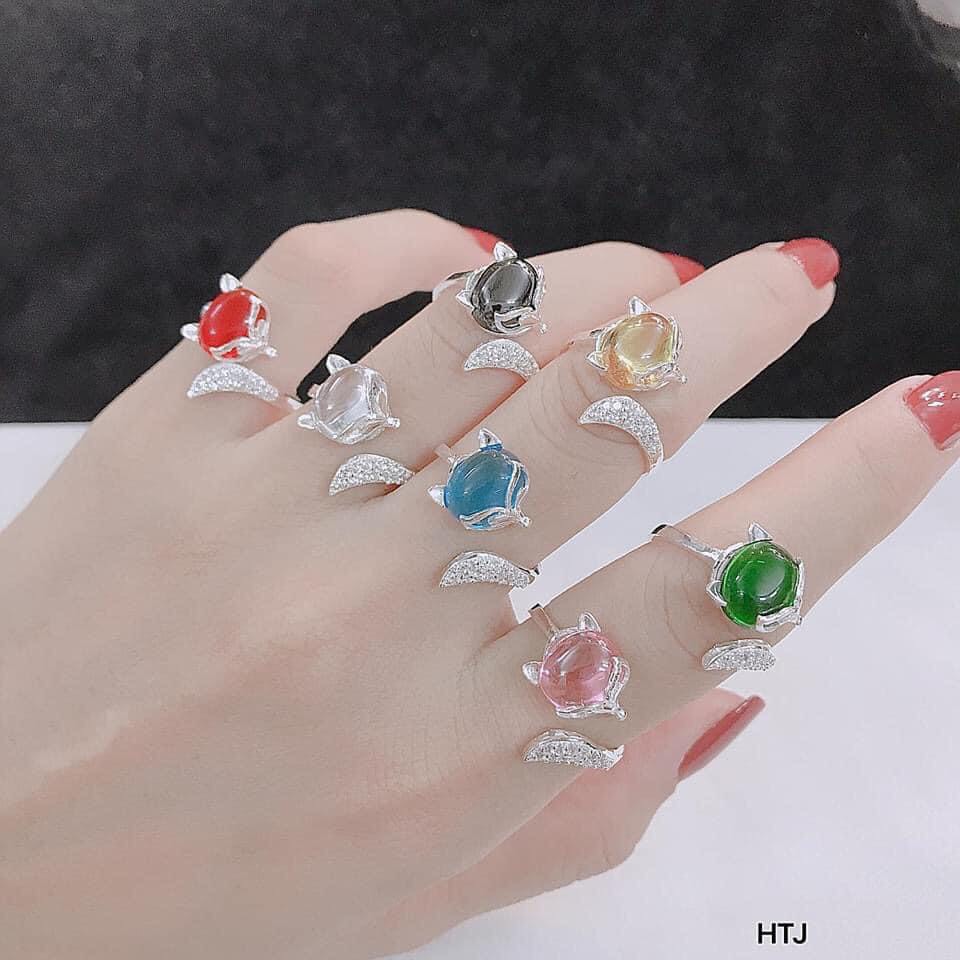 Nhẫn Hồ Ly Bạc JQN May Mắn Tình Duyên N81