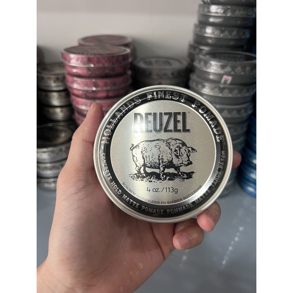 Sáp vuốt tóc Reuzel Concrete Hold Matte Pomade