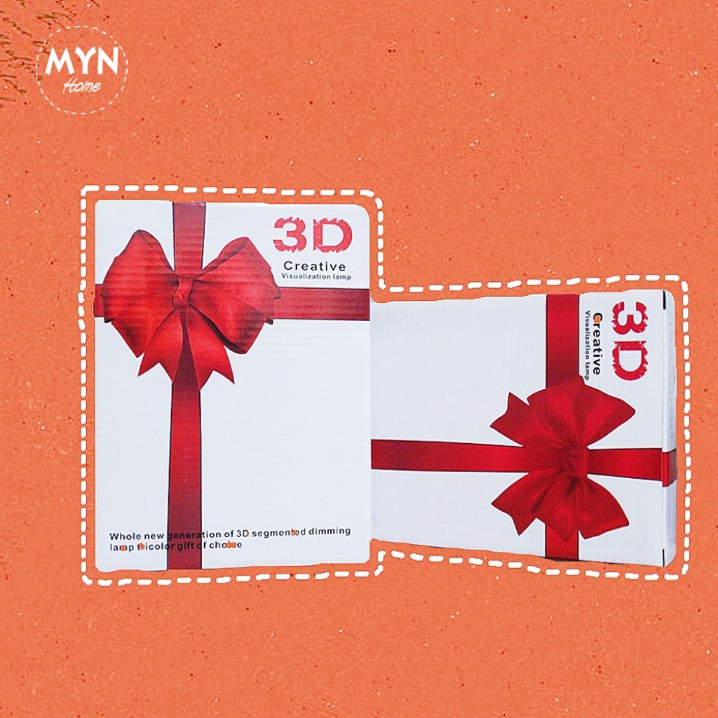 Đèn ngủ 3d để bàn, trang trí phòng ngủ, quà tặng sinh nhật 3 in 1 MYN Home