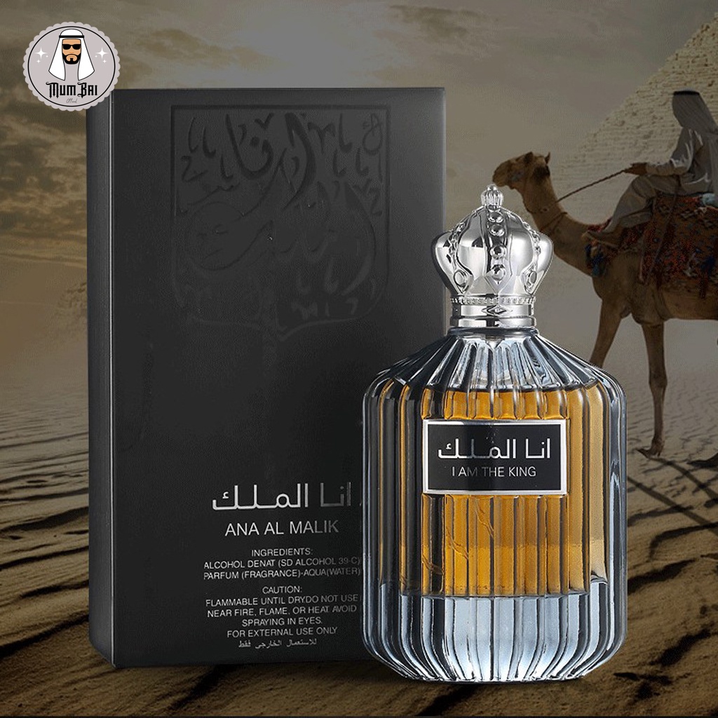 Nước hoa nam Dubai chính hãng thơm lâu giá rẻ, Nước hoa I AM THE KING hương gỗ - 100ml, Lưu hương trên 8h
