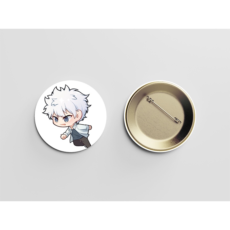 Huy hiệu cài áo IN HÌNH Người đại diện thời gian anime chibi dễ thương tiện lợi