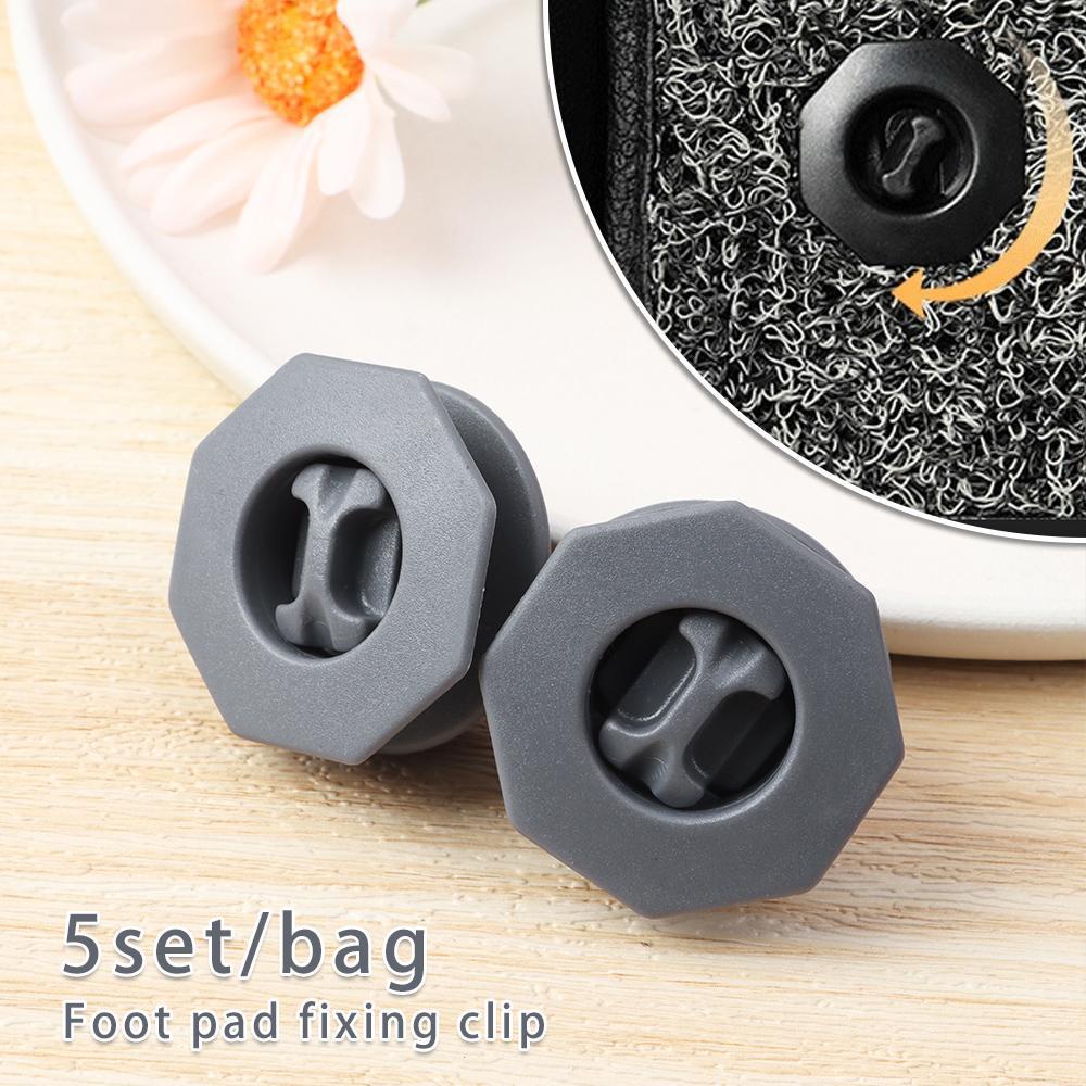 Set 5 Kẹp Cố Định Thảm Lót Sàn Xe Hơi Chống Trượt Tiện Dụng