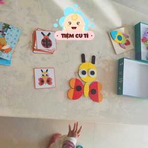 Đồ chơi trẻ em bộ tranh ghép hình Montessori Fun Board, Ghép hình con vật thông minh rèn luyện tư duy cho bé