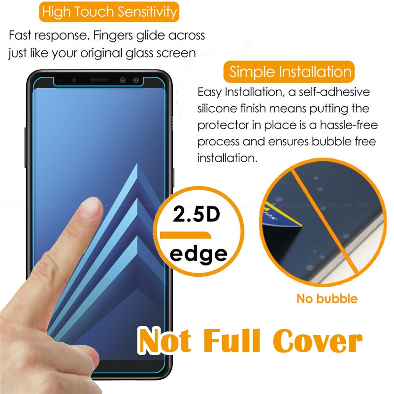 [Ảnh Thật] Kính CL Samsung A8 PLUS 2018 A730 - Cường Lực 2.5D Không FULL, 9H-0.26mm