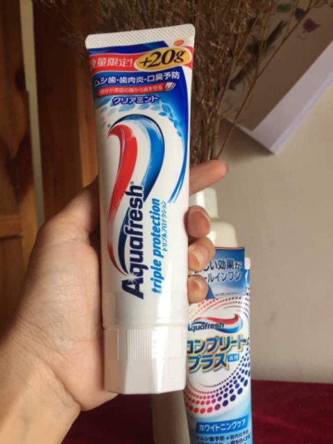 {Hàng xịn có tiếng nhật phía sau} Kem đánh răng Aquafresh Nhật Bản