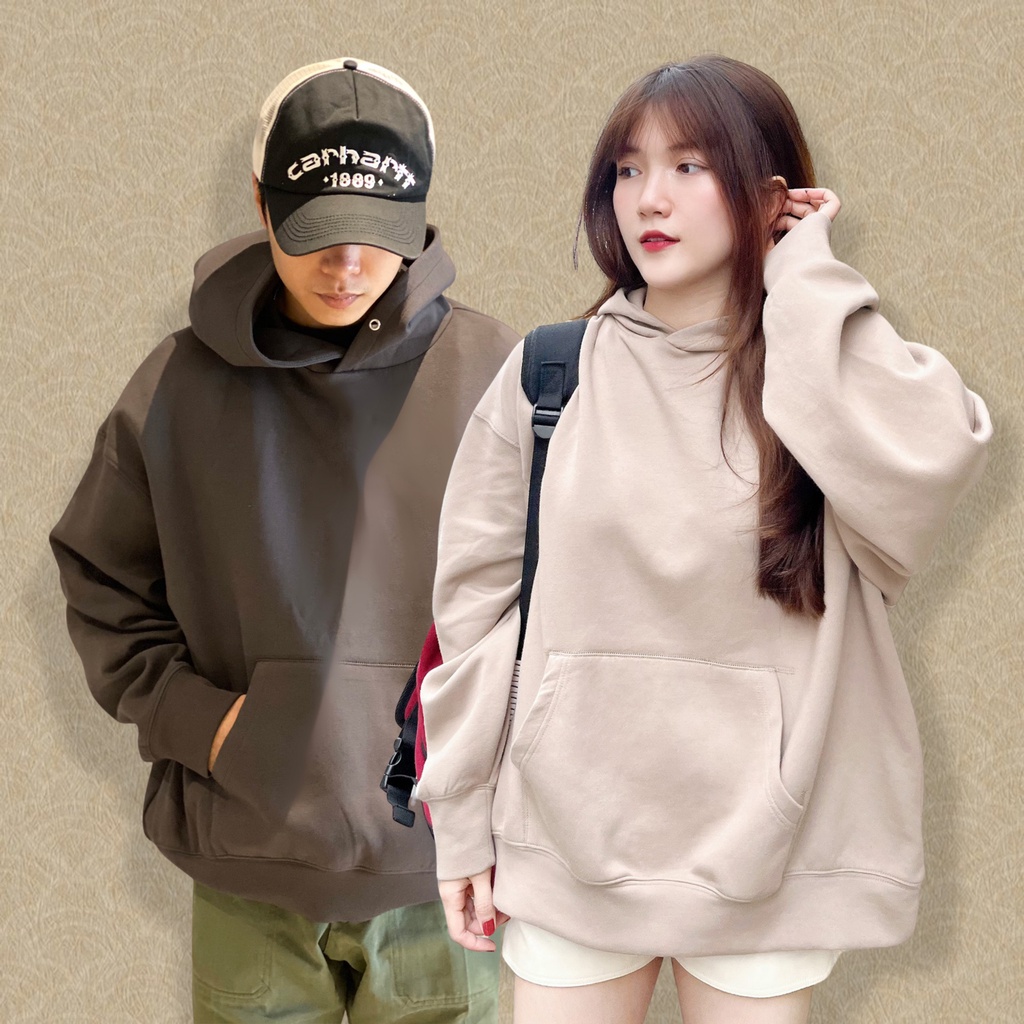 Áo hoodie unisex oversize thương hiệu Nhật Bản chất vải nhập cao cấp