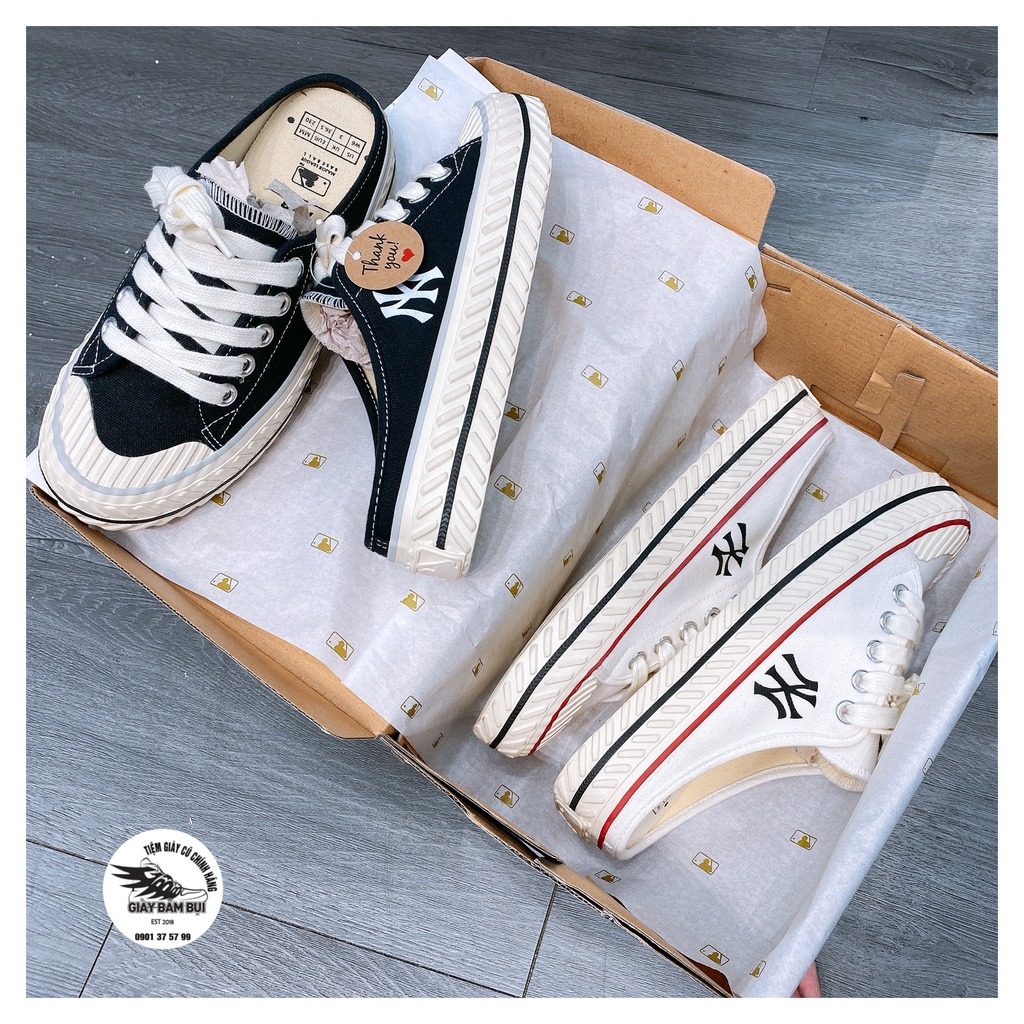 Giày Đạp Gót Nam Nữ MLB Mule Chính Hãng | MLB Play Ball Origin Mule New York Yankees Unisex | Sneaker MLB