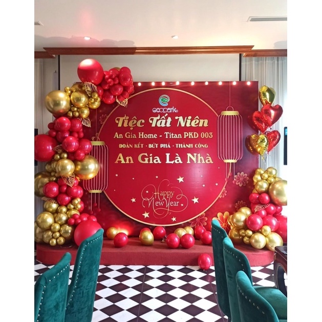 Bóng tròn size 24&quot; 45cm màu đỏ rượu,đỏ đô trang trí