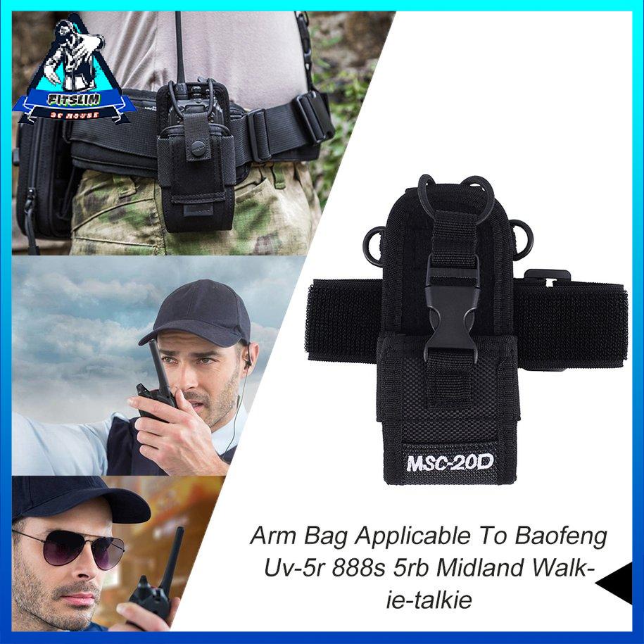 Túi đeo tay áp dụng cho máy bộ đàm Baofeng Uv-5r 888s 5rb Midland [8/10]