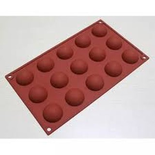 Khuôn silicon nửa hình cầu / Khuôn chia nhân bánh bao kim sa