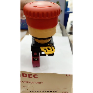 Nút dừng khẩn , YW1B-V4E01R IP 65 ngoài mặt tủ phi 22 IDEC