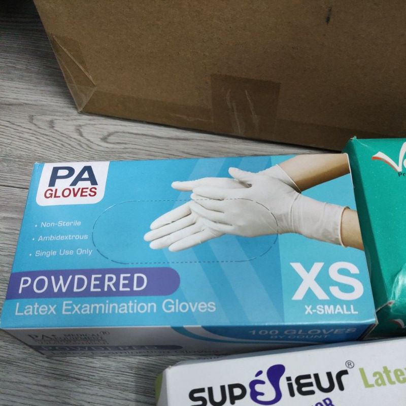 găng tay y tế không bột và có bột hộp 100 cái | WebRaoVat - webraovat.net.vn