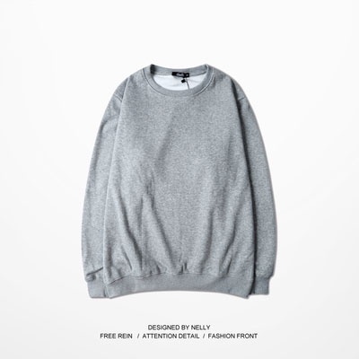 Áo sweater Nelly nỉ lót lông trơn basic thu đông áo nỉ