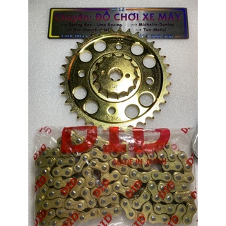 Nhông xích nhông sên dĩa future neo wave 100 2006-2016 hàng did màu vàng - cực đẹp và dày chắc - shopbansi.