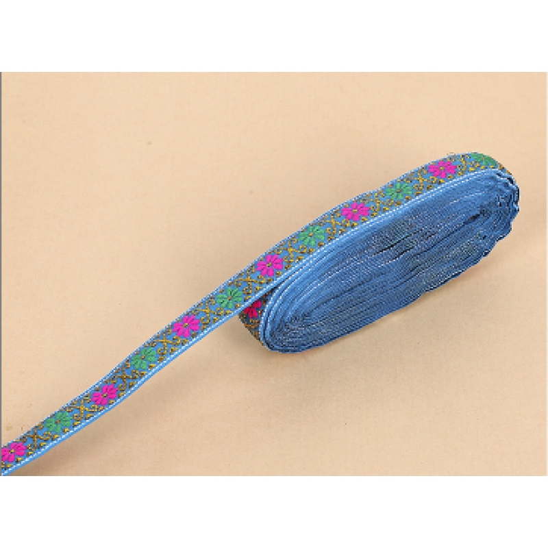 Ruy băng thêu hoa dài 2m rộng 2.2cm