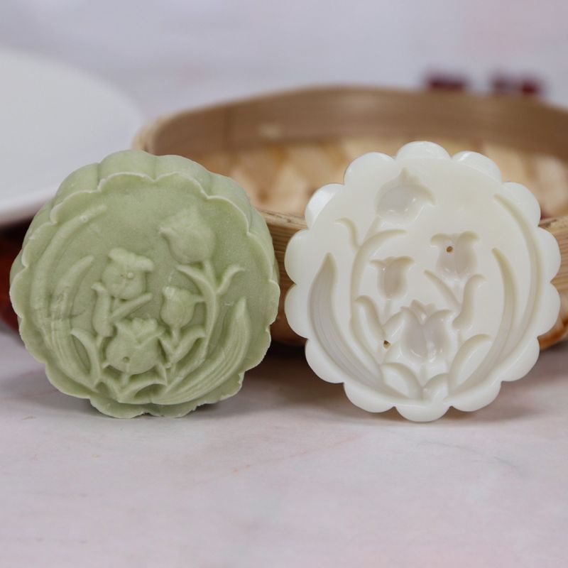 Set 6 Khuôn Nhấn Trang Trí Bánh Trung Thu 50g