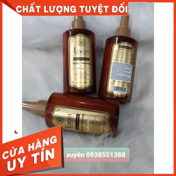 😻FREESHIP😹Sữa Xịt Nước Dưỡng Tóc Phục Hồi Lacei nâu đà Improvement 250ml cải thiện tóc khô xơ,hư tổn,giúp tóc suôn mượt.