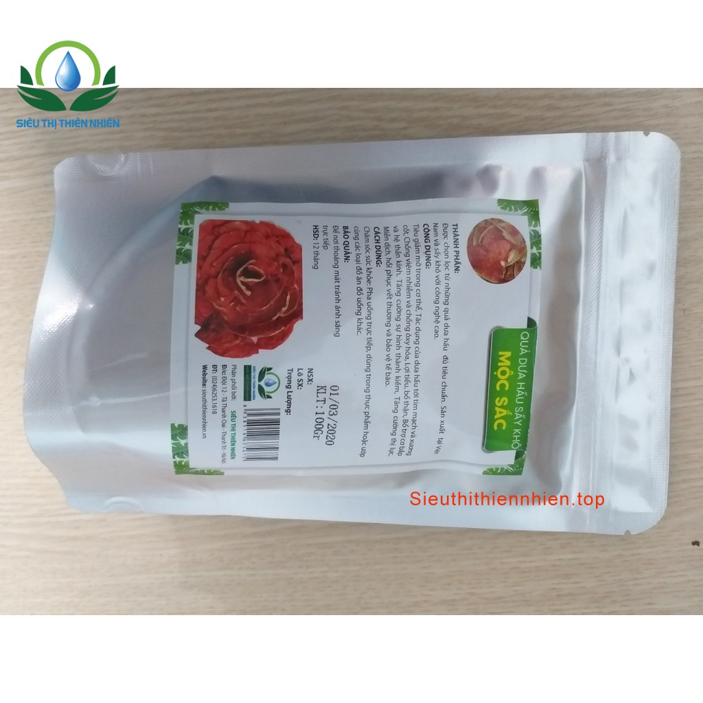 Dưa hấu sấy khô đóng túi zip thương hiệu Mộc Sắc | BigBuy360 - bigbuy360.vn