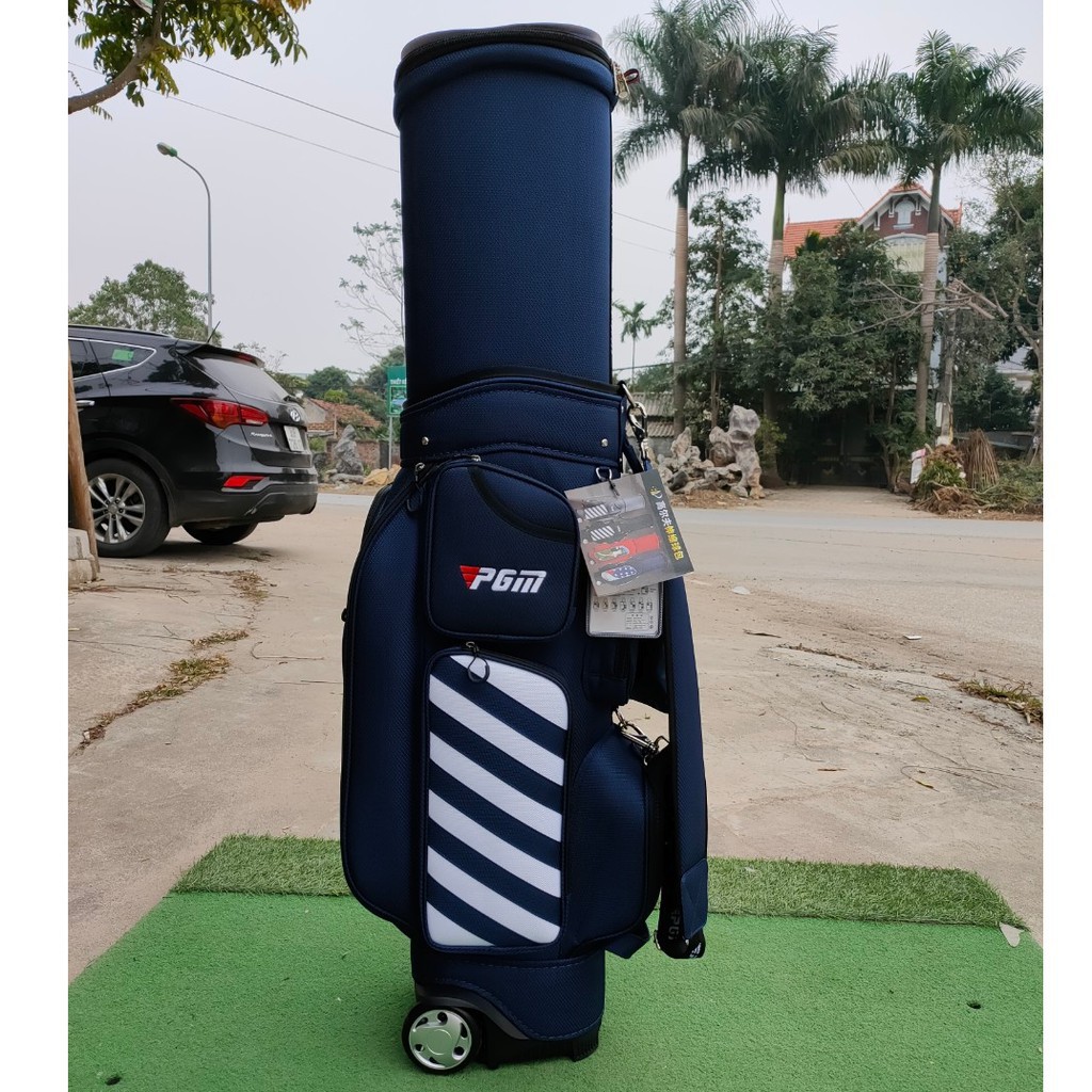 [ GIÁ KỊCH SÀN ]  Túi đựng gậy golf PGM vải bạt có bánh xe [ GOLF ]