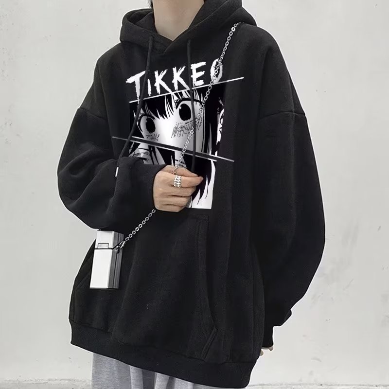 Áo Hoodie Dáng Rộng Phong Cách Hàn Quốc Thời Trang Thu Đông Cho Nam Size M-5xl