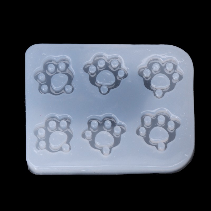 L Cat Claw Paws Silicone Fondant Mold Jewelry Pendant Making Epoxy Resin Mold Tool