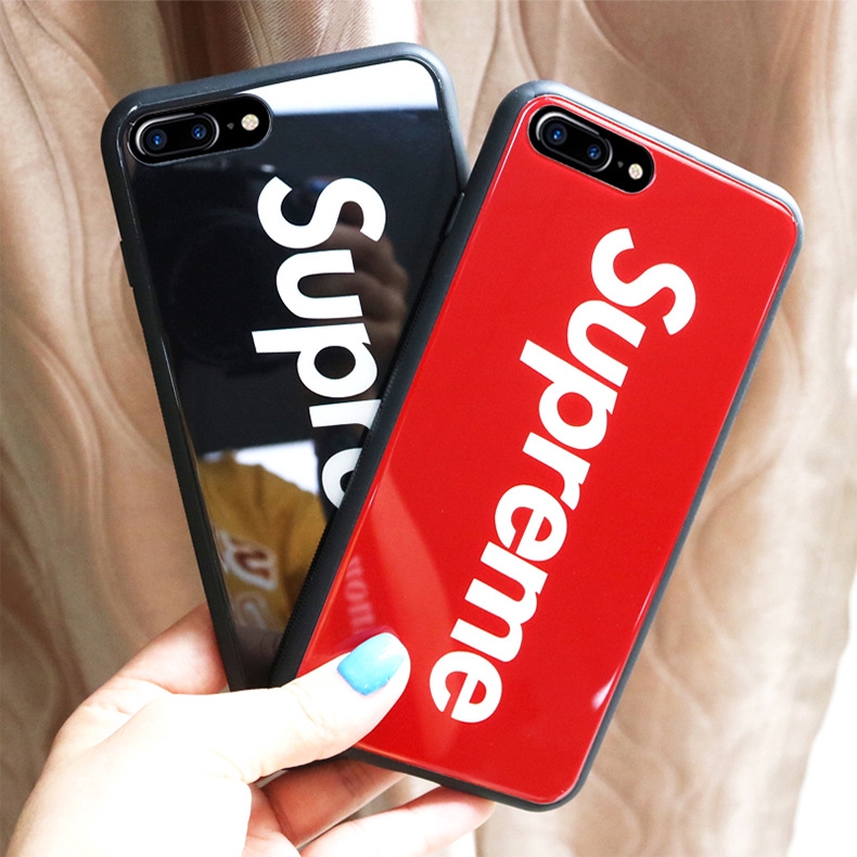 Ốp điện thoại họa tiết chữ Supreme cá tính cho iPhone 6 6s 7 8 Plus X XS Max XR