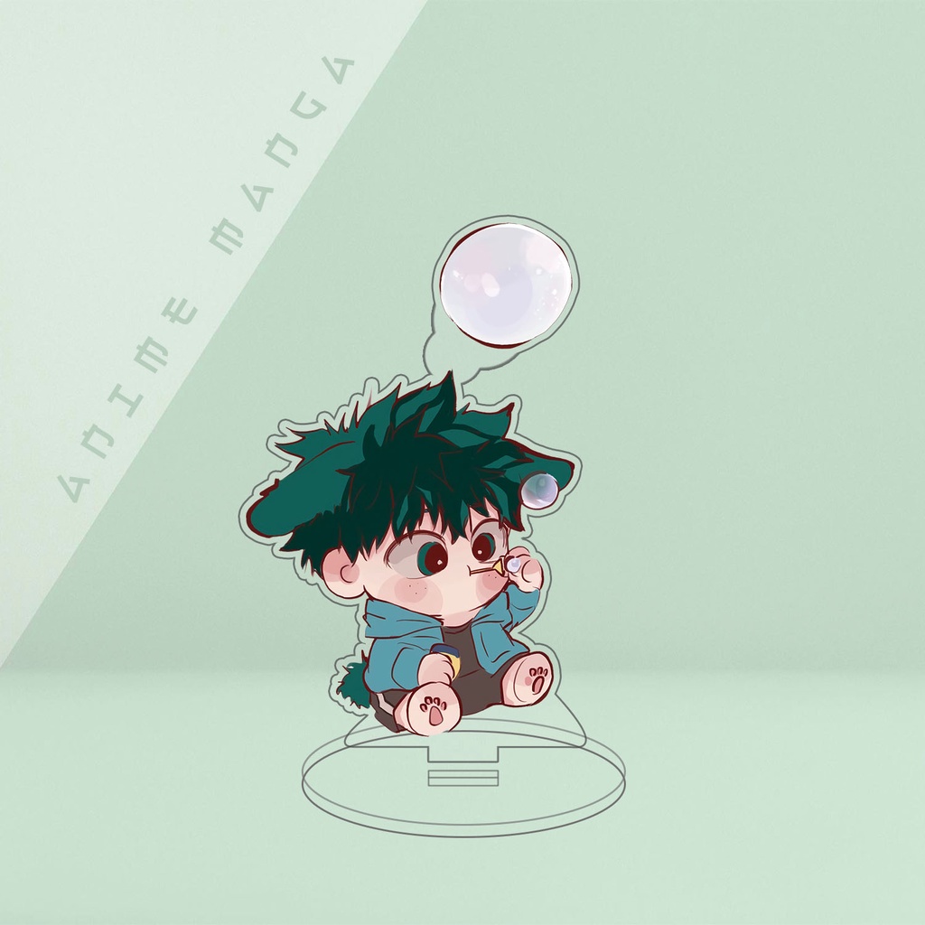 Mô Hình Nhân Vật Anime My Hero Academia Chibi Chất Liệu Acrylic decor góc học tập để bàn làm việc