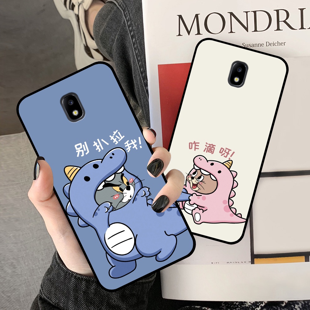 Ốp lưng Samsung J3 Pro / J5 Pro / J7 Pro / J7 Plus in hình cặp đôi doremon, hổ, khủng long dễ thương