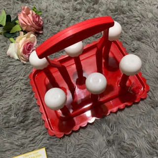 Bộ khay úp ly nhựa cây chống vuông