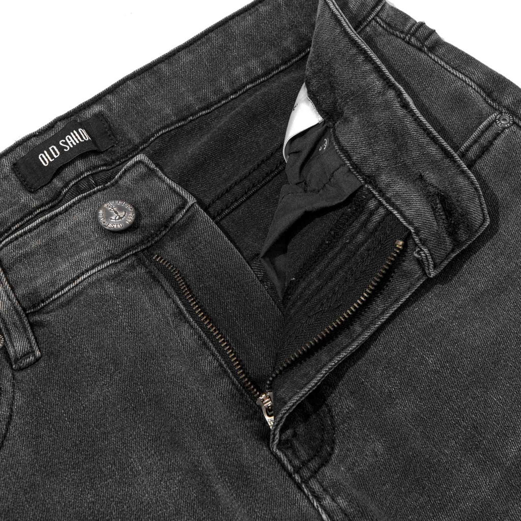 Quần Jeans Nam Oldsailor Bigsize Chất Jean Cotton Co Giãn PRENIUM  Đen &amp; Xám, Dáng Ôm Thời Trang