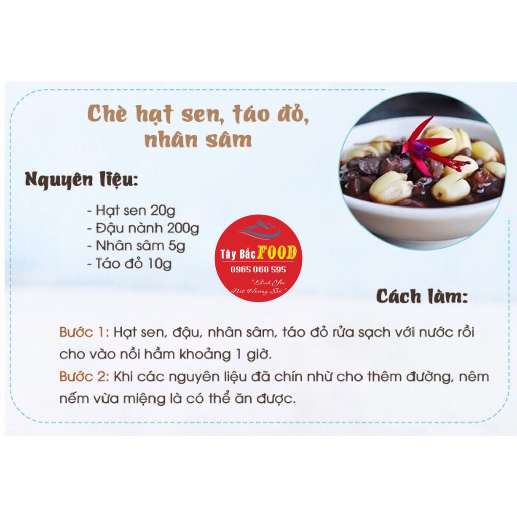 Hạt Sen Khô Tây Bắc Thơm Ngon Bở Loại 1(nấu sữa hạt, nấu chè, nấu cháo, hầm gà)