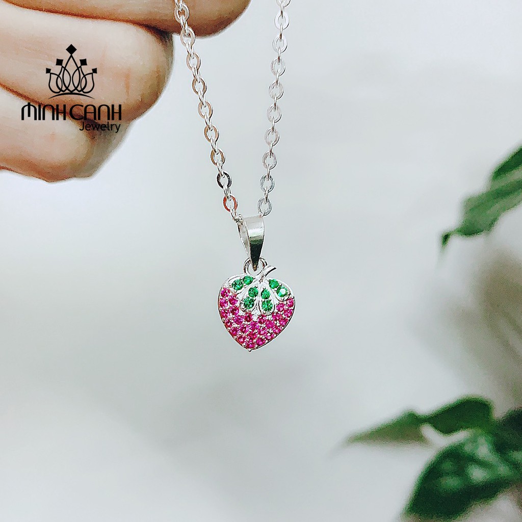 Dây Chuyền Bạc Hình Dâu Tây Cho Bé Gái - Minh Canh Jewelry