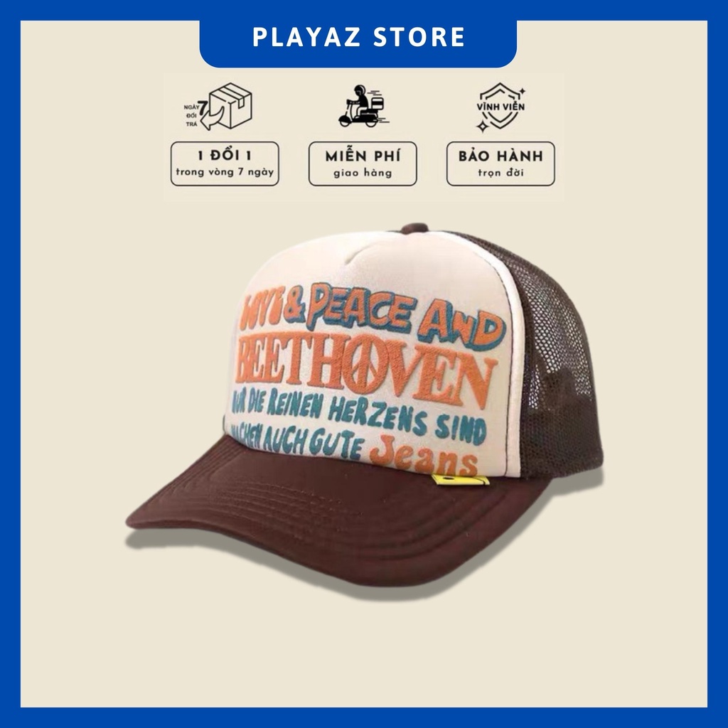 Mũ Trucker Hat Kapital Beethoven Phong Cách Workwear PLAYAZ