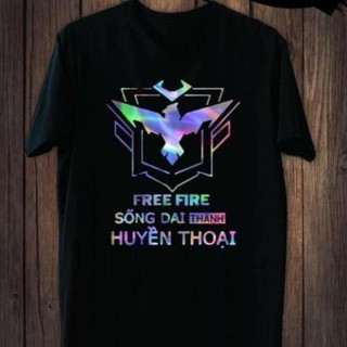 NEW -  SALE ÁO FF -  Áo thun decal phản quang 7 màu free fire sống dai thành huyền thoại / mẫu mới nhât  / chất cotton