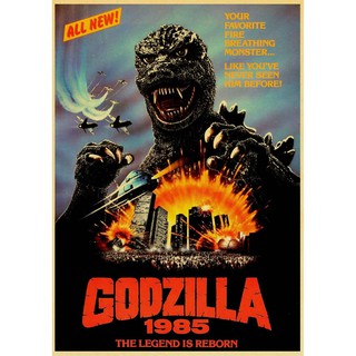 Áp phích phim Godzilla kiểu cổ điển